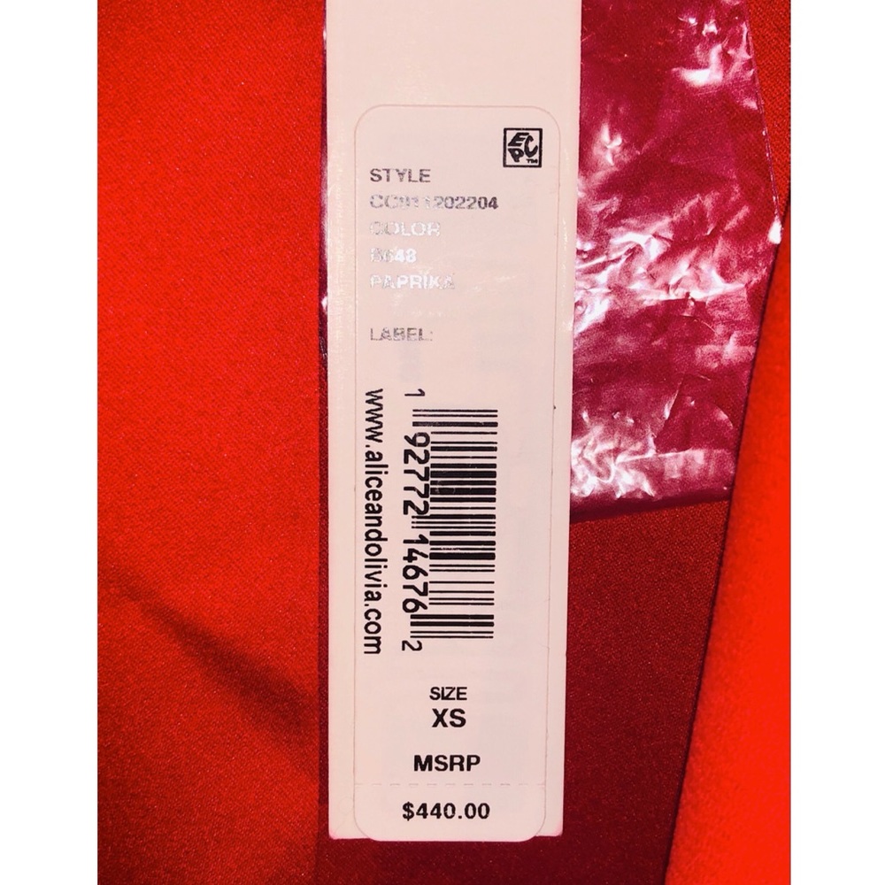 NWT Alice + Olivia Jace Oversized Blazer-Paprika - Picture 5 of 6